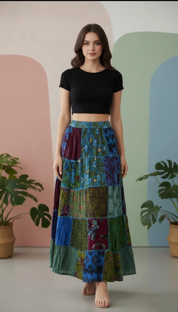 Rayon Boho Skirts Exporter India
